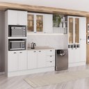Ver imagem 2 de Armário de Cozinha Completa com Balcão Milla Lily Carraro Branco