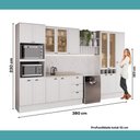 Ver imagem 6 de Armário de Cozinha Completa com Balcão Milla Lily Carraro Branco
