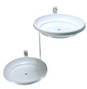 Ver imagem 1 de Jardim Vertical - Suporte de Parede Branco para 2 Vasos Pequenos | Aproveite Seu Espaço! Esquerdo