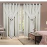 Cortina Decorativa Corta Luz Blackout com Voil para Janela ou Porta Balcão 3,00M x 2,40M Branco Varã - 1