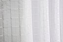 Ver imagem 2 de Cortina Voil xadrez Luxo com Forro Blackout PVC Branco 4,00M x 2,50M 100% Corta Luz com Ilhós Cromad