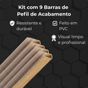 Ver imagem 6 de Kit 9 Barra Perfil 2 Metros Acabamento para Painel Ripado Slim
