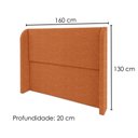 Ver imagem 3 de Cabeceira Queen 160 cm com Frame Imperial Boucle Terracota Impo
