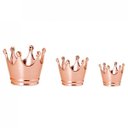 Ver imagem 1 de Conjunto Pote Decorativo em Cerâmica Coroa 3 Peças Mart Collection
