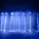 Ver imagem 2 de Cascata Pisca Pisca Chuva de Neve Natal 8 Tubos Azul 320 Leds Natalino