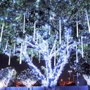Ver imagem 7 de Cascata Pisca Pisca Chuva de Neve Natal 8 Tubos Azul 320 Leds Natalino