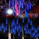 Ver imagem 4 de Cascata Pisca Pisca Chuva de Neve Natal 8 Tubos Azul 320 Leds Natalino