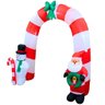 Arco Inflavel Natal Natalino Papai Noel Boneco Neve Portal Festa 2,40m - 1