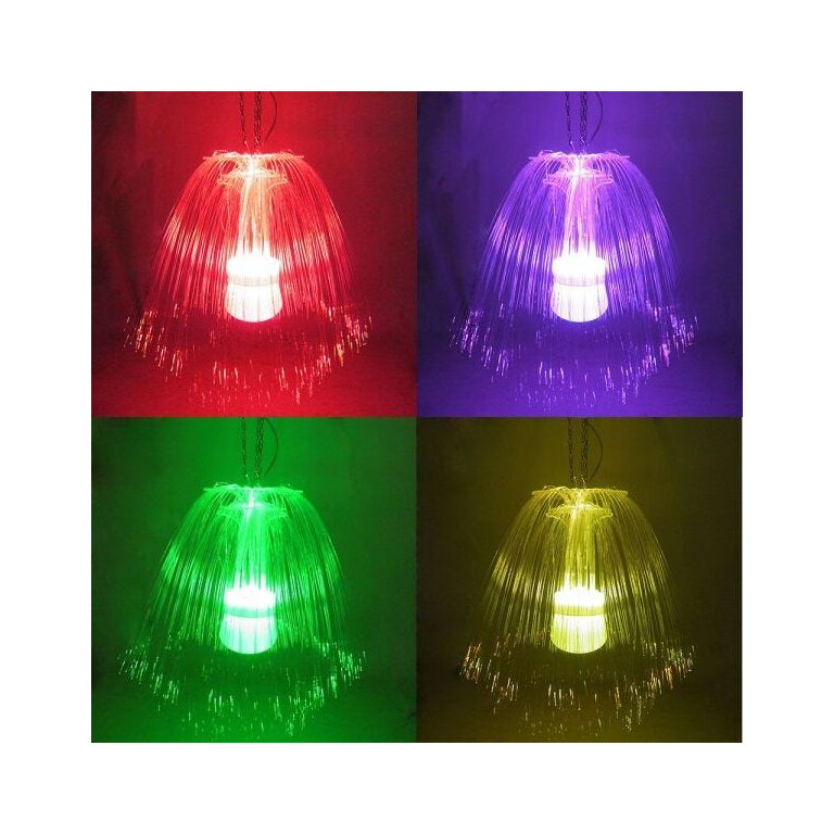Pisca Pisca Fibra Ótica LED Água Viva Rgb Natal Natalino Festa Bivolt
