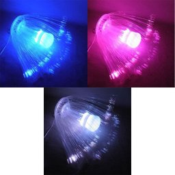 Pisca Pisca Fibra Ótica LED Água Viva Rgb Natal Natalino Festa Bivolt - 3