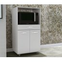 Ver imagem 1 de Balcão Multiuso para Forno/microondas Vr Moveis:branco