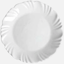 Ver imagem 3 de Prato de Sobremesa Pétala Nadir 19 cm em Vidro Opaline Branco - Kit com 24 Unidades