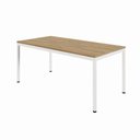 Ver imagem 2 de Mesa Cozinha e Refeitório 180cm x 90cm Pés Metal com 6 Cadeiras Siena Pés Madeira Casa Lar