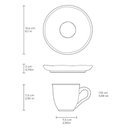 Ver imagem 5 de Aparelho de Jantar 4 Pessoas Bio Bananê Porto Brasil Pratos Xícaras e Pires