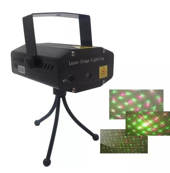 Mini Laser Stage Lighting Projetor Holografico Luatek Lk173B