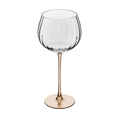 Cj 2 Tacas de Vinho de Vidro com Haste Ambar Classic 720ml