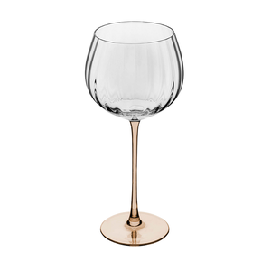 Cj 2 Tacas de Vinho de Vidro com Haste Ambar Classic 720ml