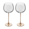 Cj 2 Tacas de Vinho de Vidro com Haste Ambar Classic 720ml - 2
