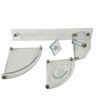 Kit acessórios banheiro de canto grade mini vidro incolor - 1