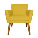 Ver imagem 3 de Kit 2 Poltronas Decorativa para Sala Recepção Cecília Veludo Mostarda - Lm Decor
