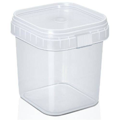 Pote Quadrado com Lacre 500 ml - 100 Peças - 1
