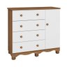 Cômoda Infantil 1 Porta 4 Gavetas 100% MDF Mimo - 2