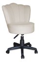 Ver imagem 4 de Cadeira Mocho Pétala Giratória para Estética Consultório Veludo Bege Bz Home Decor