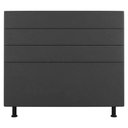 Ver imagem 5 de Cabeceira Cama Box Solteiro Malik 90cm Suede Cinza Escuro - Abmaza