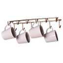 Ver imagem 1 de Porta Xícaras Cobre 12 Ganchos 275x30x100mm 2740 Jomer