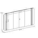 Ver imagem 4 de Painel para TV 75 pol com LED Orgânico Harper D05 Off White - Lyam Decor