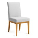 Ver imagem 6 de Kit 2 Cadeiras de Jantar Solana Linho Base de Madeira - Pallazio Cor:Cinza