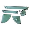 Kit acessórios banheiro de canto grade max vidro verde - 2