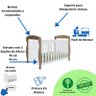 Quarto Bebê Completo Berço Americano Marquesa 3 em 1 Guarda Roupa 4 Portas Cômoda Uli 100% Mdf M - 4
