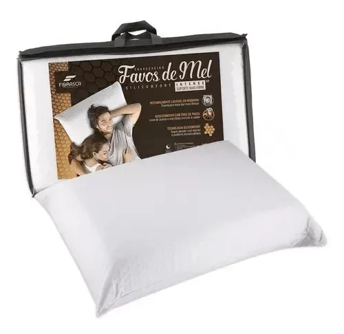 Travesseiro Favos De Mel Intense - Fibrasca Proteção contra ácaros - 1