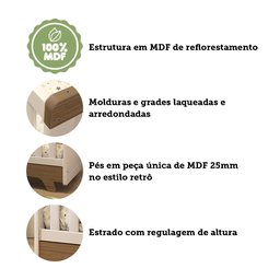Berço Mini Cama Retrô  - 13