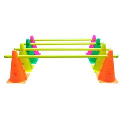 Kit Treinamento 3 Níveis 8 Cones 24cm 4 Tubos Funcional - 1