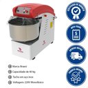 Ver imagem 2 de Amassadeira Espiral Braesi 40 Kg 3cv Monofásico 220v Aes-40/1 Style B18408