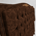 Ver imagem 3 de Cabeceira Cama Casal King Greta 195cm Estofada Calacata Design Clássico