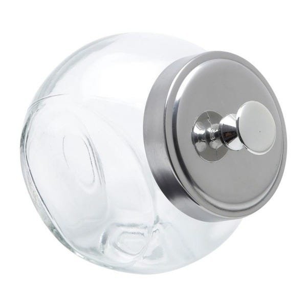 Pote Baleiro de Vidro Retrô Bom Gourmet com Tampa - 1