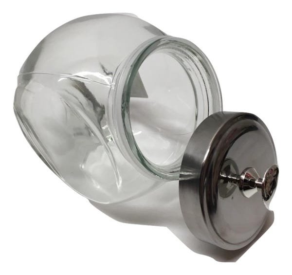 Pote Baleiro de Vidro Retrô Bom Gourmet com Tampa - 4