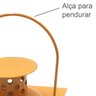 Lanterna Decorativa Quadrada em Metal e Vidro 15cmx7,5cm Isadora Design - 5