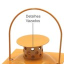 Ver imagem 4 de Lanterna Decorativa Quadrada em Metal e Vidro 15cmx7,5cm Isadora Design