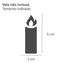 Ver imagem 7 de Lanterna Decorativa Quadrada em Metal e Vidro 15cmx7,5cm Isadora Design