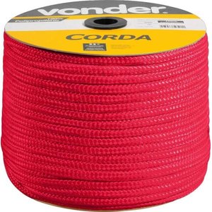 Kit Corda Vermelha 10mm Vem 50 Metros 8mm Vem 50 Metros