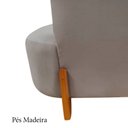 Ver imagem 7 de Namoradeira Sofá Feijão Luna 100cm Orgânica Bouclé Cinza Claro