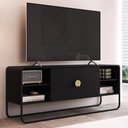 Ver imagem 2 de Rack Bancada Organica Tv 55 Polegadas 150 Cm 28070 Artesano Nero Preto