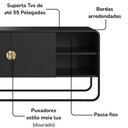 Ver imagem 6 de Rack Bancada Organica Tv 55 Polegadas 150 Cm 28070 Artesano Nero Preto