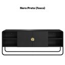 Ver imagem 4 de Rack Bancada Organica Tv 55 Polegadas 150 Cm 28070 Artesano Nero Preto