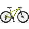 Bicicleta 29 Drais Color 24V Aro 29 Câmbios Shimano Freio a Disco MTB Aluminio - Cinza+Azul - 21 - 7