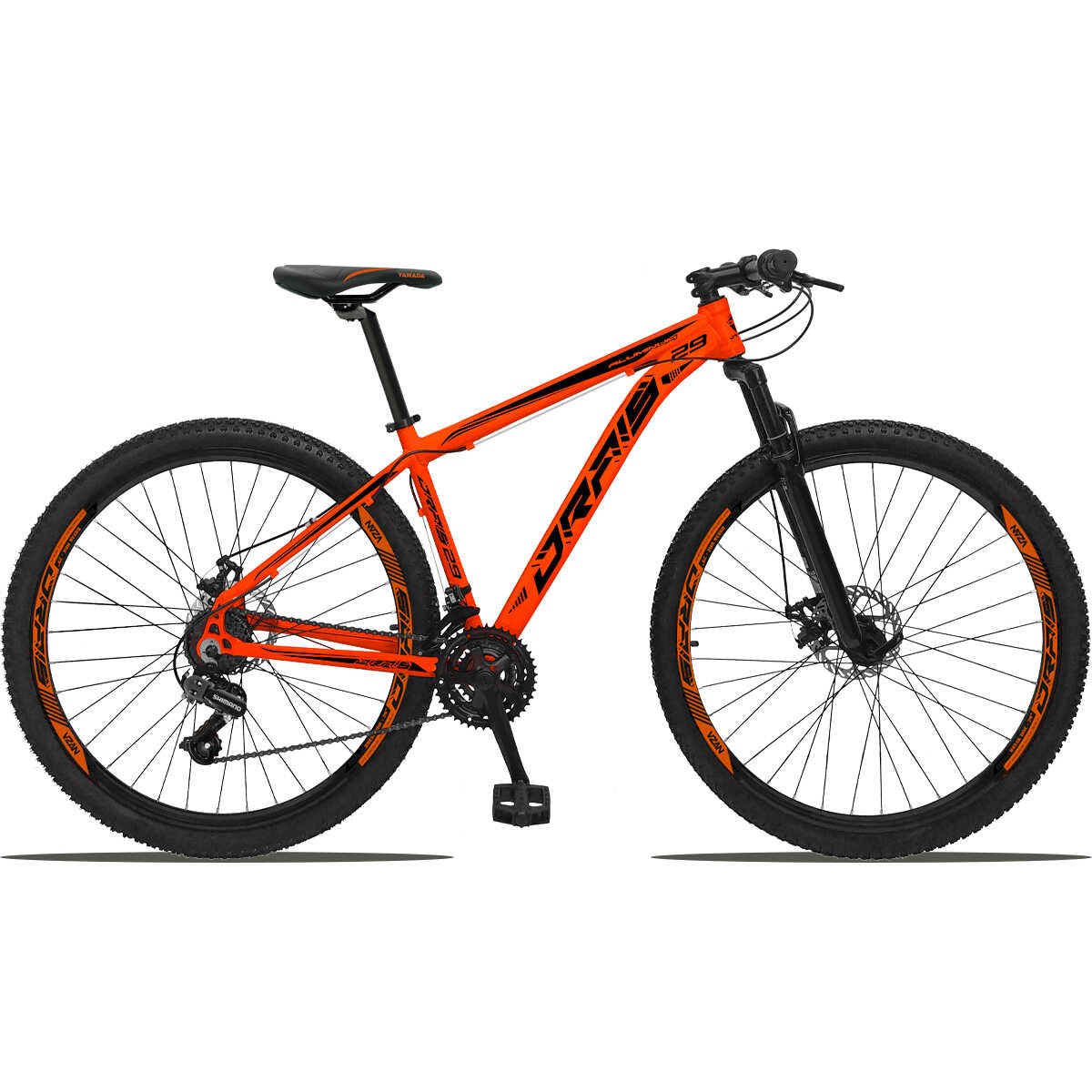 Bicicleta 29 Drais Color 24V Aro 29 Câmbios Shimano Freio a Disco MTB Aluminio - Cinza+Azul - 21 - 9